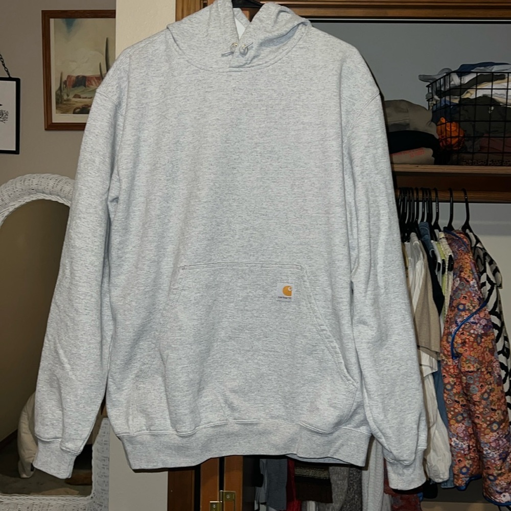 Grey Carhartt Loose Fit Hoodie